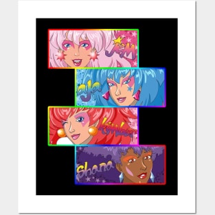 retro face style - jem and the hologram Posters and Art